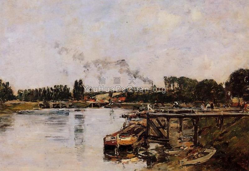 Saint-Valery-sur-Somme, the Abbeville Canal - 尤金·布丹